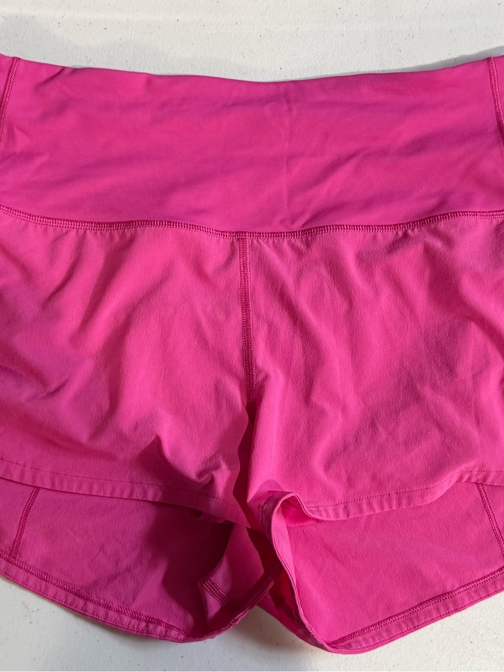 lululemon athletica Bright Pink Run Shorts